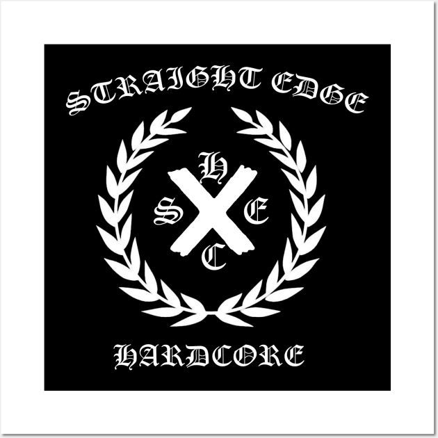 Straight Edge Hardcore Wall Art by WithinSanityClothing